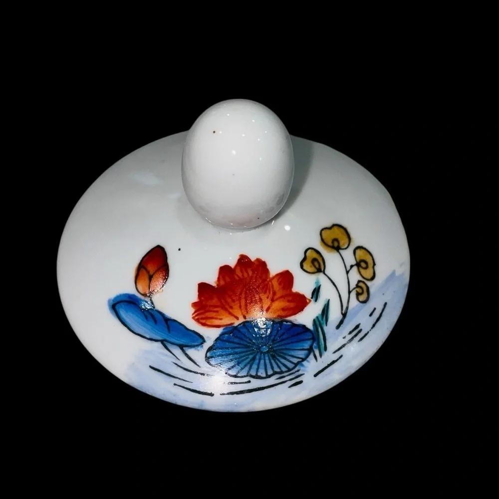 Williams Sonoma Asian Inspired Vintage Tea Pot Grande Cuisine - Lotus 8”x6”